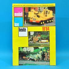 Modellbau heute 10/1984 GST DDR Flugmodell Schiffsmodell Bauplan Fesselflugmod.