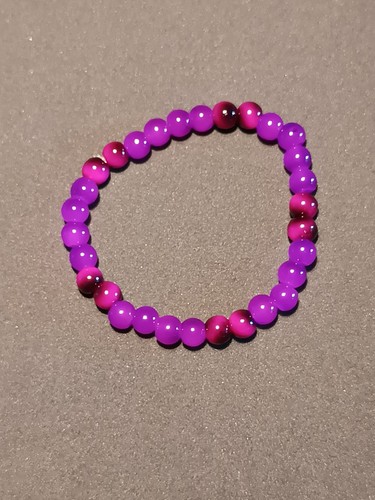 Armband mit dunkel pinken - armband,
