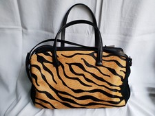 ZARA Henkeltasche Handbag Fell Animalprint Shopper Leoparden Citytasche 