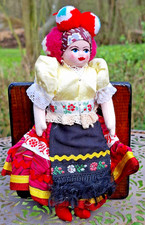 Trachten puppe aus ungarn - puppe,