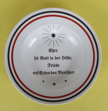 Patriotischer Weihnachtsteller Villeroy&Boch Wallerfangen Kaiserzeit * Ø 20,3 cm
