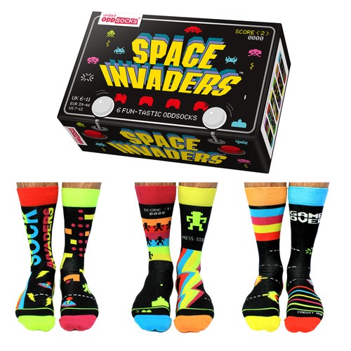 Space invaders neuheit socken - space,
