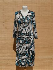 schickes Jersey Kleid JOACHIM BOSSE Scala Drapierung Wickeloptik Slinky Gr. 2