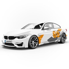 Nummer Auto Seitenaufkleber