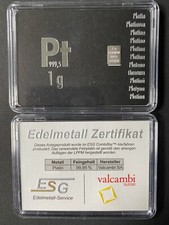 1g Platinbarren "ESG" +
