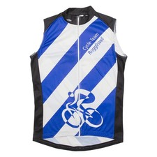 TZAMO Radshirt Full-Zip Damen Trikot Blau Ärmellos L