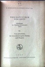 Der Kapuziner vor Gott