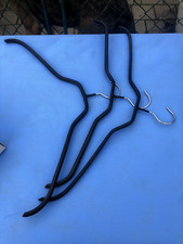 Kleiderbügel, Gummibeschichtung, stabil, guter Zustand, 3 Stück, schwarz