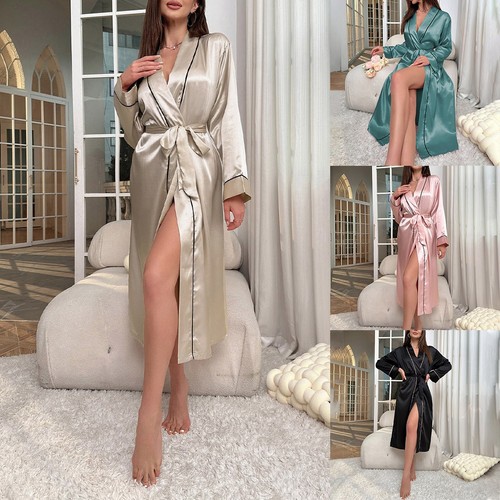 Frauen satin bademantel - frauen,