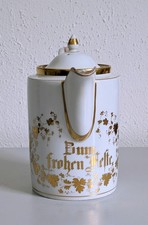 Vintage Kaffeekanne - Zum frohen Feste - KPM - Goldrand