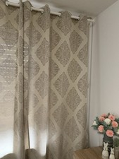 Vorhang mit Ösen Farbe Beige Größe 235 x 135 cm