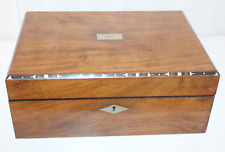 Antiker englischer Reisesekretär / Schatulle / Schreibkasten Mahagoni  /"556