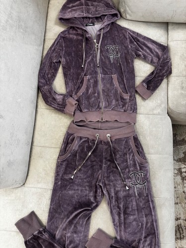 Damen velour sport anzug - damen,