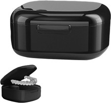 Zahnspangendose Sieb Tragbare Prothesendose Abdeckung Zahnprothesen Box Behälter