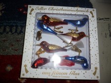 Antikes  Christbaumschmuck Sieben Stück Lauscha