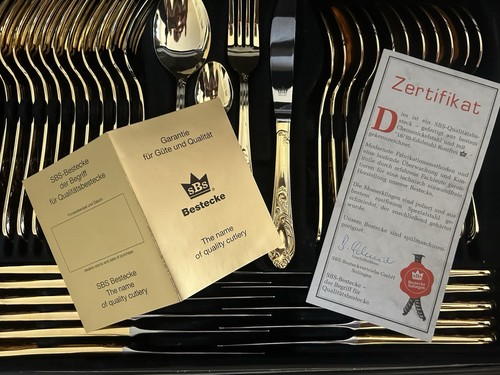 Sbs besteck karat vergoldet - besteck, 24