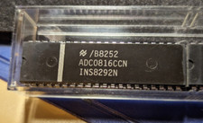 ADC0816CCN, National Semiconductor, 8-Bit, 16-Kanal A/D-Wandler IC, DIL40