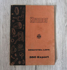 Original Kramer Ersatzteilliste 350 Export
