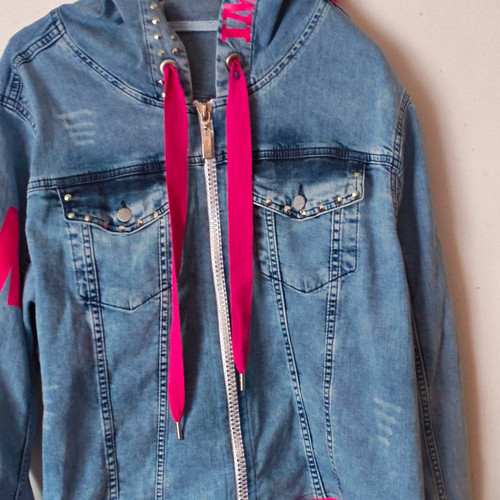 Tredy damen jeansjacke - 46, kurz