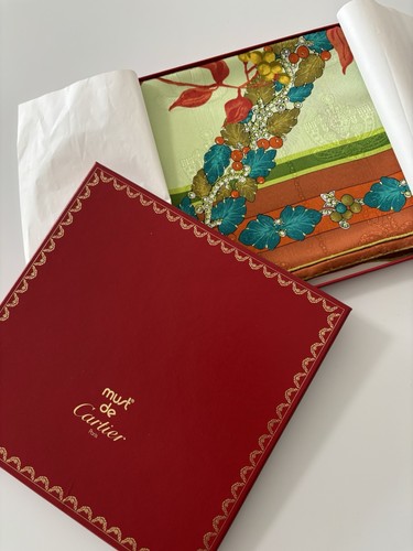 Cartier seidentuch blumen obst - cartier,