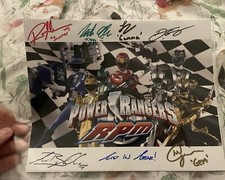 Power Rangers RPM Multi Signed 8x10 6 Signatures Genuinely See Description 