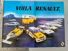 Renault Turbo 5 Rallye Alpine Formel 1 Original 1982 Vintage Advert Werbung