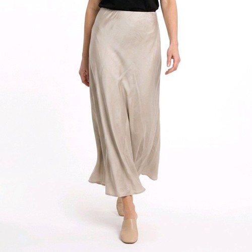 Damen rock satin maxirock - damen, satin-maxirock