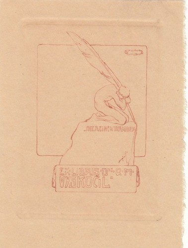 Exlibris bookplate - exlibris,