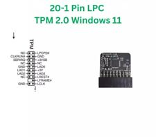 TPM 2.0 ASUS / GIGABYTE 20-1 pin LPC | Trusted Platform Modul | NEU