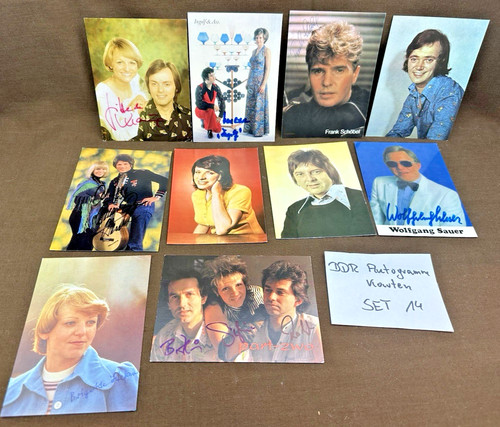 Ddr autogrammkarten konvolut - ddr,