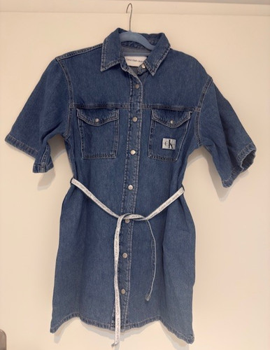 Schönes blaues jeanskleid - blaues,