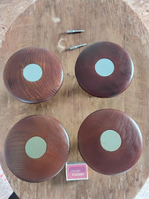 tolle 70er Jahre Garderobenhaken aus Holz+Metall braun von Fa.Schönbuch? vintage