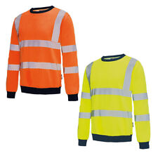 Vizwell Warnschutz Sweatshirt Pullover Warnschutzpullover Pulli Arbeitspullover