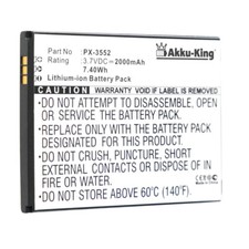 Akku-King Akku für Simvalley SPX-12 - PX-3552 / PX-3552-675 / PX-3552-912