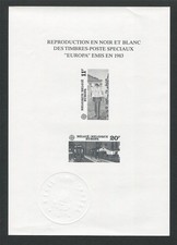 BELGIEN SD SCHWARZDRUCK EUROPA CEPT 1983 BLACK PRINT RARE!! z1545