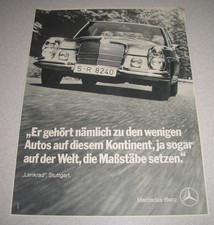 Jahr 1971 orig. Reklame Werbung Mercedes-Benz ... Maßstäbe setzen.