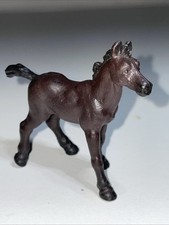 Schleich Pferd,Nr.92, Germany, braun-schwarz, L.7.5cm,B.7cm