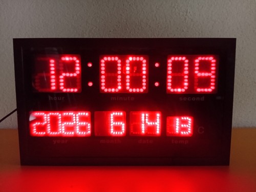 Große led uhr mit - große,