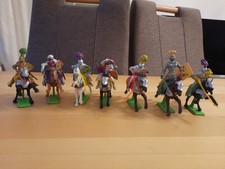 7 x Britains Deetail - Ritter zu Pferd - 1971 - Komplett und gut