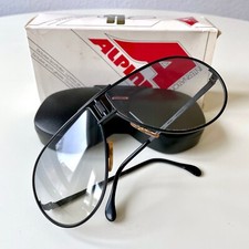 vintage ALPINA QUATTRO black sunglasses W.Germany rare TR3 M1 M6 Procar LARGE