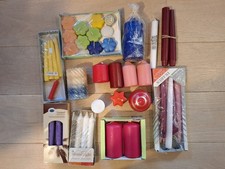 Kerzen Set bunt gemischt Reste
