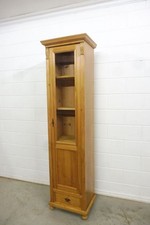 Schmale Vitrine Küchenschrank Schrank aus Weichholz Landhaus