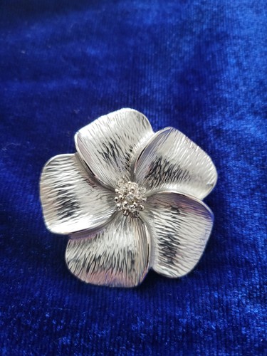 Blumen brosche signiert lbvyr - brosche,