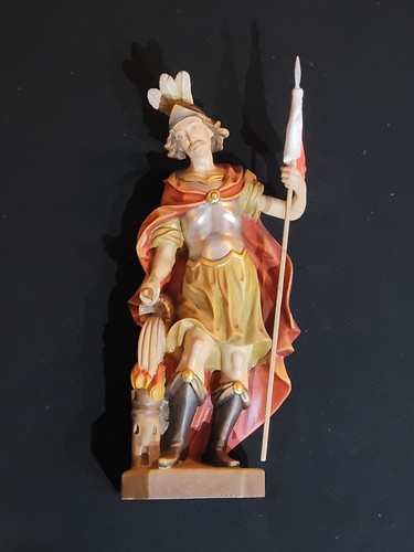 Heiliger florian holzfigur - heiliger, ca