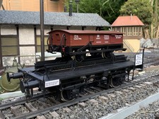 Gleiswaageneichwagen In G  mit Regelspurtransportwagen in Spur II