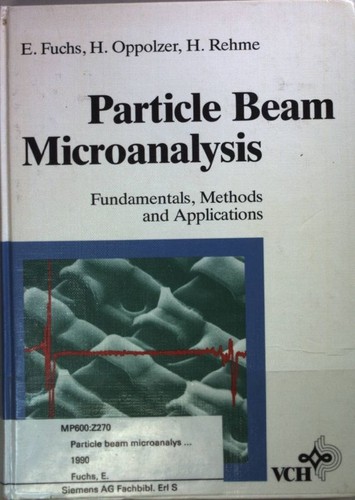 Particle beam microanalysis - particle,