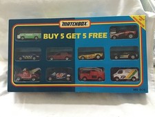 MATCHBOX MB 808 - 10 VEHICLE GIFT SET WITH BLUE PORSCHE TURBO  - BOXED