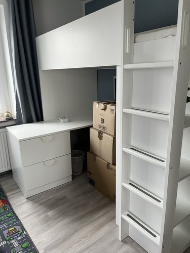 Hochbett ikea weiß småstad - weiß,