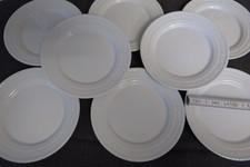 8 Brotteller KPM Kurland weiß