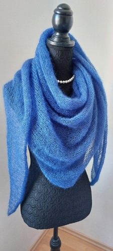 Tuch handgestrickt mohair - handgestrickt,